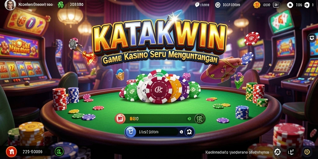 Tampilan menarik dari gameplay KATAKWIN yang seru.