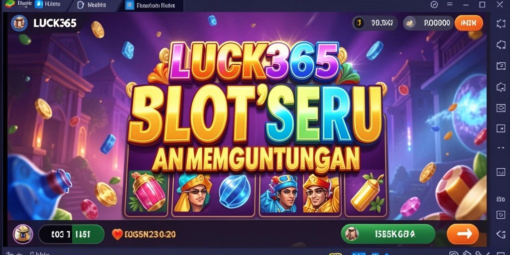 Gameplay menarik LUCK365 dengan berbagai tema slot yang berwarna dan menyenangkan.