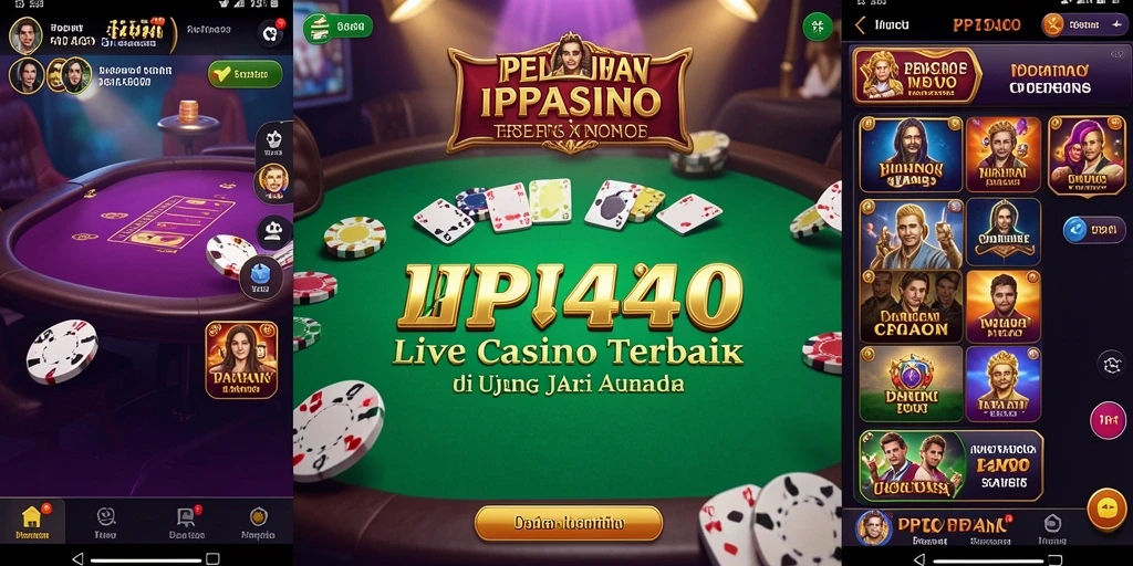 Screenshot utama menunjukkan keseruan gameplay Live Casino di PP444.