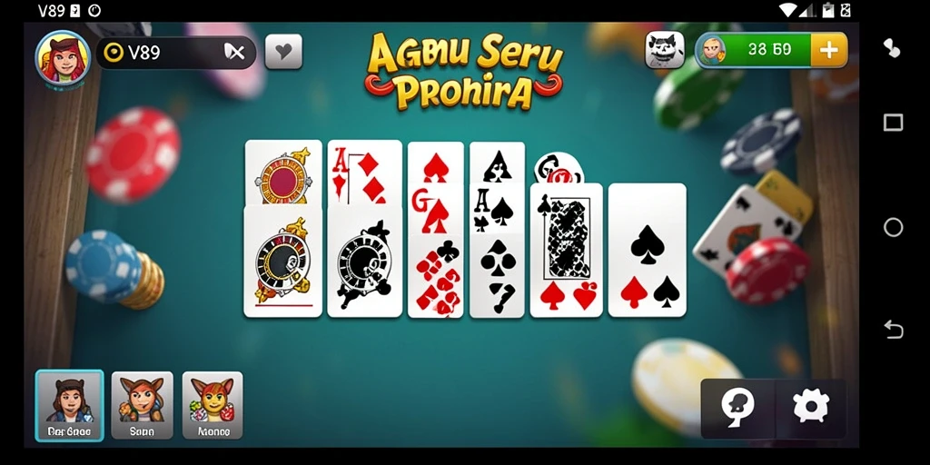 Tangkapan layar gameplay V89 menampilkan keseruan bermain Domino.