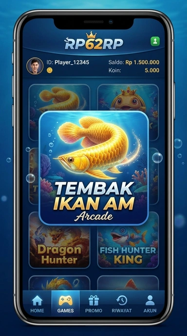 Antarmuka utama rp62rp untuk mengunduh APK.